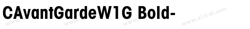 CAvantGardeW1G Bold字体转换